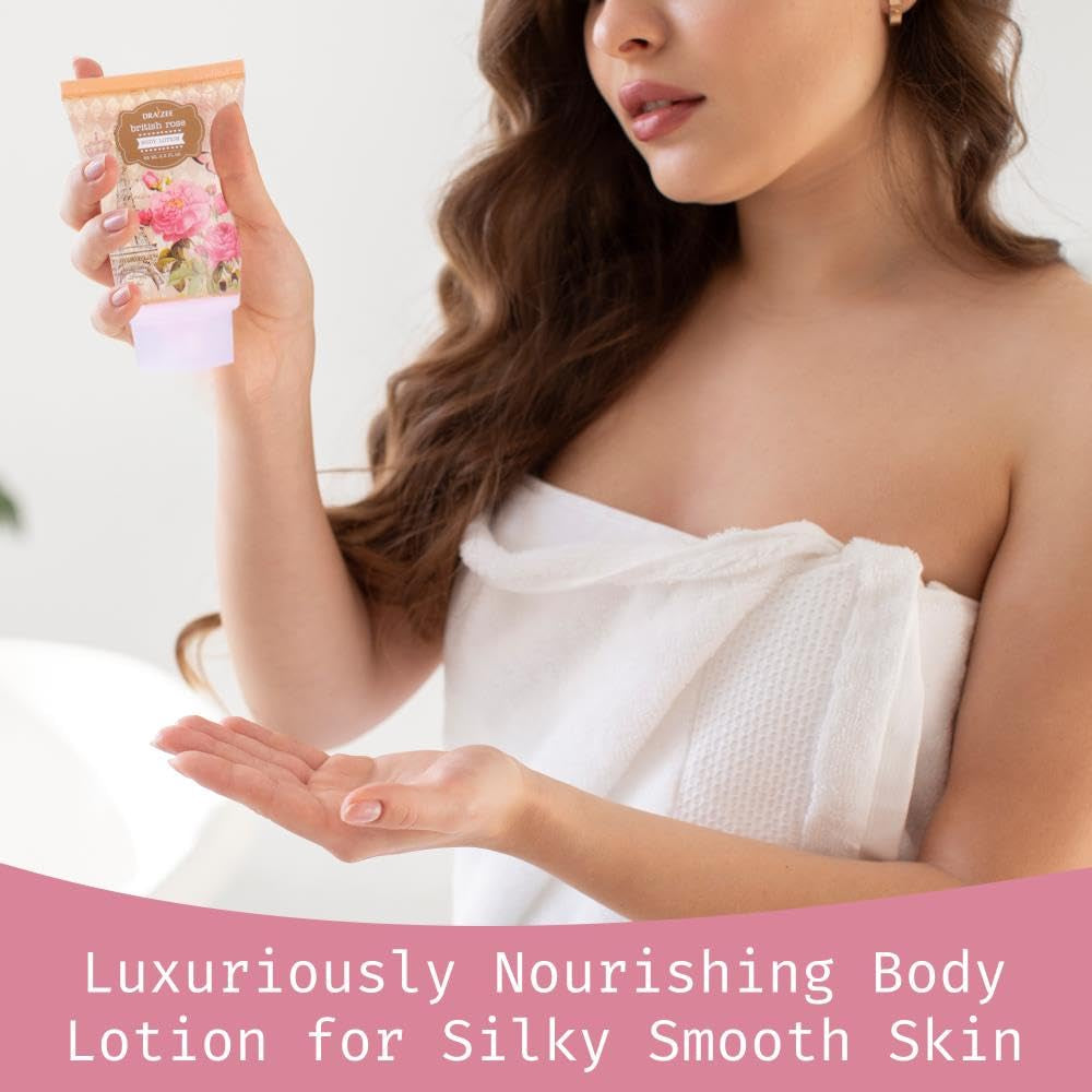 Valentine’S Day Gifts for Women – 8 Pc Spa Gift Baskets for Women, British Rose Scented Heel Shoe Spa Basket, Luxury Bath and Body Set, Self Care Gift for Her or Mom by