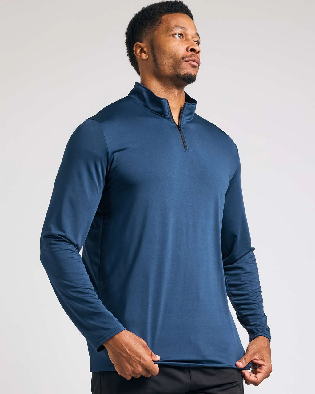 3 Pack: Men'S Dry-Fit Active Quarter Zip Long Sleeve Athletic Performance Pullover (Available in Big & Tall)