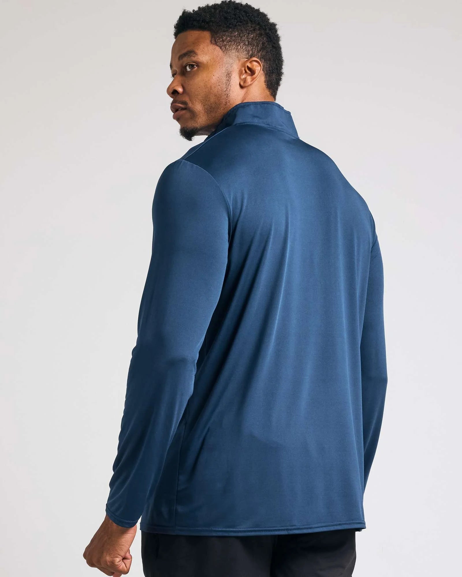 3 Pack: Men'S Dry-Fit Active Quarter Zip Long Sleeve Athletic Performance Pullover (Available in Big & Tall)